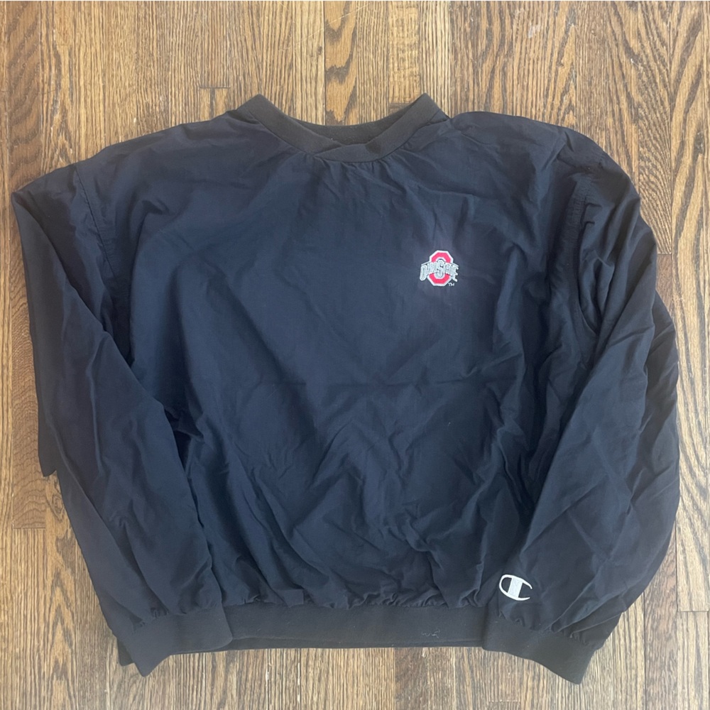 Vintage Champion Ohio State University Buckeyes Pullover Windbreaker Jacket